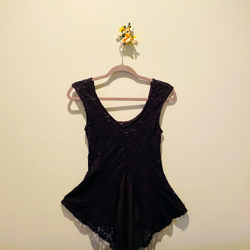 Black lace top
